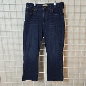Madewell Women's Indigo Mid Rise Kick Out Denim Jeans Size 31